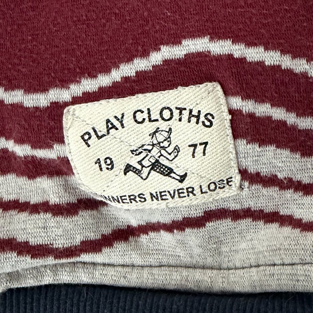 Play Cloths LIV Pullover Wavy Stripes Hoodie Men's Size L - Vint. Hip Hop Design - Picture 5 of 11